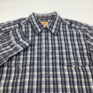 Hugo Boss Orange Mens Long Sleeve Button Up Shirt‎ Size Medium